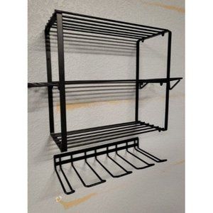 Power Tool Organizer, 4 Layers Heavy Duty Drill Holder Wall Mount, Metal